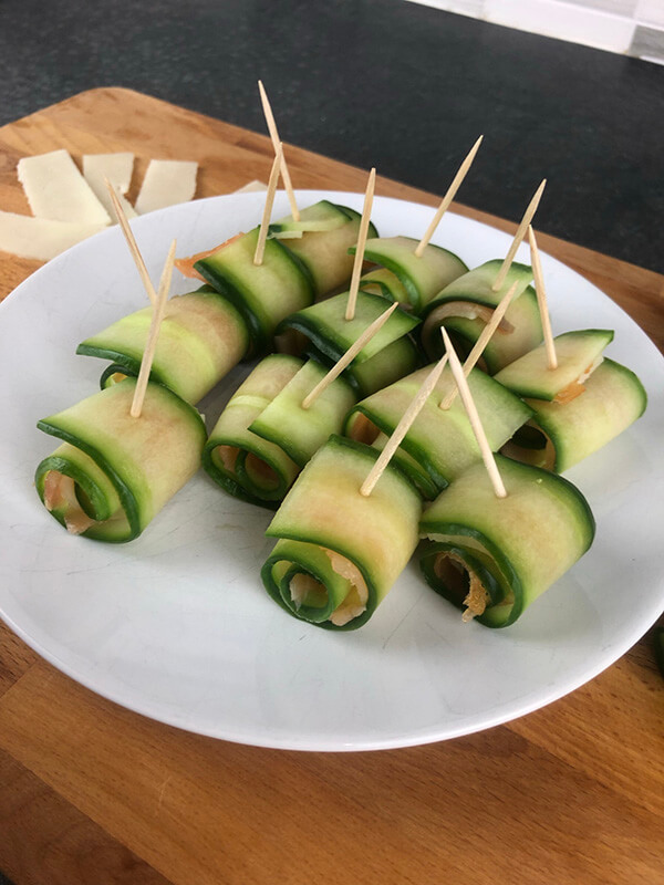 Salmon and Cheese “Sushi” Dog Treat